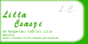 lilla csaszi business card